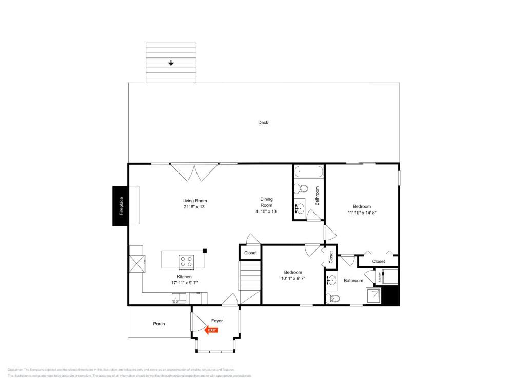 Three-Bedroom House interior